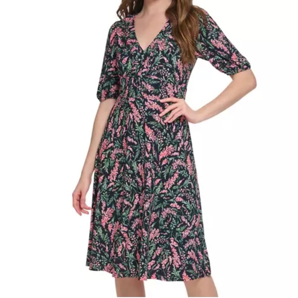 👗 Tommy Hilfiger Printed Midi Dress